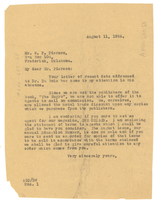 Letter from Crisis to W. P. Pierson