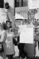 Parents and students gathered outside the federal building in downtown Birmingham, Alabama, before marching to protest school integration.