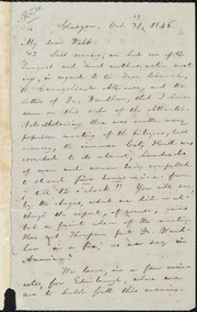 Letter to] My dear Webb [manuscript