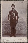 [Civil War veteran U.D. Wood of G.A.R. L.T. Park Post no. 184, Black Earth, Wisconsin in uniform with sword]