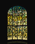 Stained glass at the Hay House, built just prior to the U.S. Civil War in Macon, Georgia