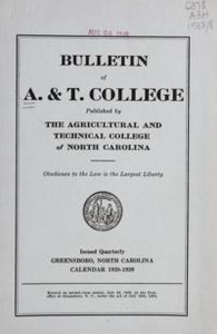 Bulletin of A. & T. College [1937-1938]