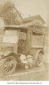 Alfred and Julia Brown sitting on car, Seattle, 1923