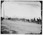 [District of Columbia. Band before quarters at Camp Stoneman]