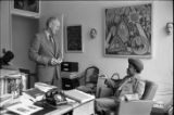 Margaret Walker Alexander and Donald Gallup, office in Beinecke Library at Yale University, 1978.(YSP 23-78-4)