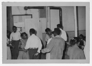 Photograph of African American teenagers dancing, Manchester, Georgia, 1953