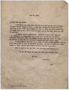 Letter from Dr. Edwin D. Moten to Don and Edith Moten, May 26, 1946