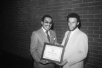 Crenshaw Chamber of Commerce award presentation to Douglas Washington, Los Angeles, 1986