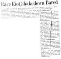 Race riot shakedown bared