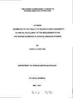 The Kongo cosmogram: A theory in African-American literature, 1997