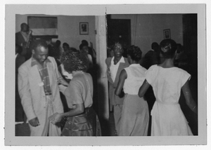 Photograph of African American teenagers dancing, Manchester, Georgia, 1953