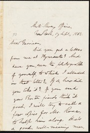 Letter to] Dear Garrison [manuscript