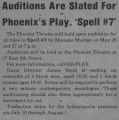 Auditions are slated for Spell #7