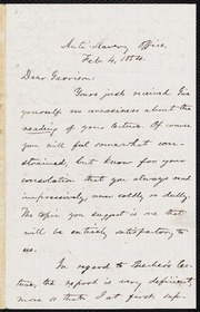 Letter to] Dear Garrison [manuscript