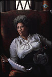 Toni Morrison, author, with her sons Harold and Slade at their upstate New York home