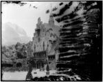 Rathaus and Ortler in the Tyrolean Alps on the Pike