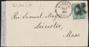 Letter from William Lloyd Garrison, Roxbury, [Mass.], to Samuel May, Dec. 31, 1875