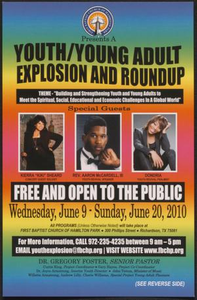 Flyer: Youth/Young Adult Explosion and Roundup