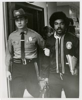 Black student protest in Wilbur Cross Library