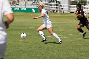 Christie Stewart chasing the ball