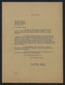 General Correspondence of the Director, Last Name C, September 1927 - August 1928