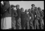 [Untitled photo, possibly related to: Negroes in the lineup for food at the flood refugee camp, Forrest City, Arkansas]