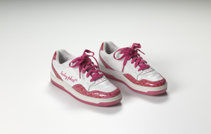 White and pink MC Lyte Baby Phat sneakers