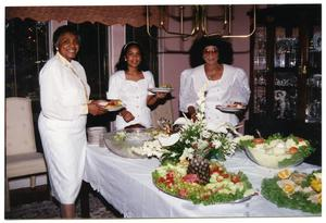 Links Women at Food Table During Dorothy Washington Celebration