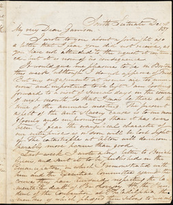 Thumbnail for Letter from Samuel Joseph May, South Scituate, [Massachusetts], to William Lloyd Garrison, 1837 Dec[ember] 18