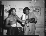 Duke Holloway and George Clemens prepare for Golden Gloves Tournament