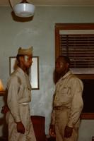 Standing African American servicemen