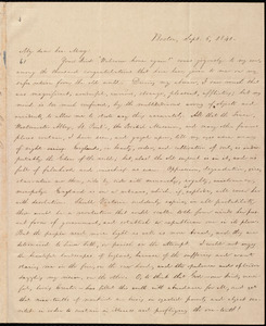 Letter from William Lloyd Garrison, Boston, [Mass.], to Samuel Joseph May, Sept. 6, 1840