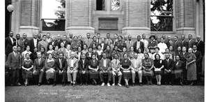 Armstrong High School Faculty June, 1938 Scurlock Photo [panoramic cellulose acetate photonegative]