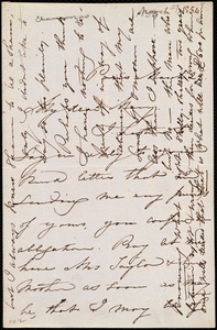 Letter from Maria Weston Chapman, Paris, [France], to Mary Anne Estlin, March 29, [1854]