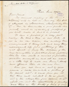 Thumbnail for Letter from James Miller M'Kim, Phila[delphia, Pa.], to William Lloyd Garrison, June 30 / [18]42