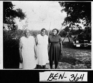 Photograph of three women, Fitzgerald, Ben Hill County, Georgia, ca. 1978