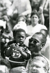 Holden Chris with son Nicholas during the 'Pasadena Welcomes the World Community Portrait and Celebration