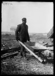 [African-American laborer with Lincoln Memorial in background. Washington, D.C.]