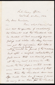 Letter from Oliver Johnson, New York, [N.Y.], to William Lloyd Garrison, 21 Nov[ember], 1864