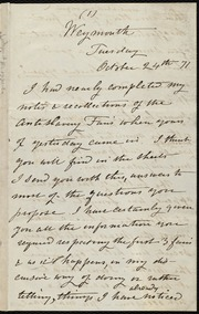 Letter to Reverend Samuel May] [manuscript