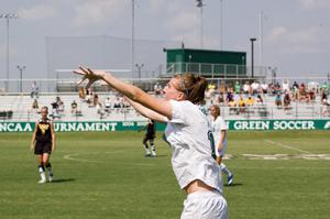 Danielle Herron after throwing ball