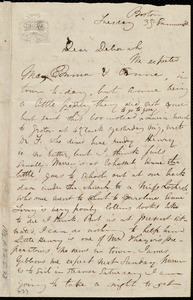 Letter from Maria Weston Chapman, 38 Summer St., Boston, to Deborah Weston, Tuesday