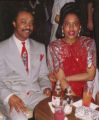 Photograph of Marcia and Dave Washington at the Moulin Rouge, November 1988