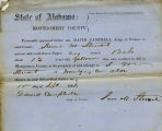 Montgomery County, Alabama Slave Holder Affidavits: September 10, 1861