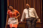 David Alan Anderson and Tracey N. Bonner in a scene from the play The mountaintop