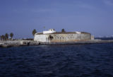 Senegal, detail of fortress on Gorée Island