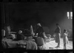 Interior of cotton compress at Forrest City, Arkansas where sick Negro flood refugees are housed