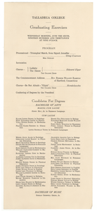 Talladega College graduating exercises