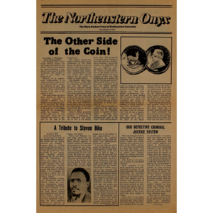 The Northeastern onyx. November 10, 1977