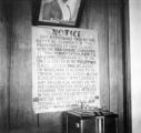 Philippines, legal notice posted in capitol building at Dumaguete